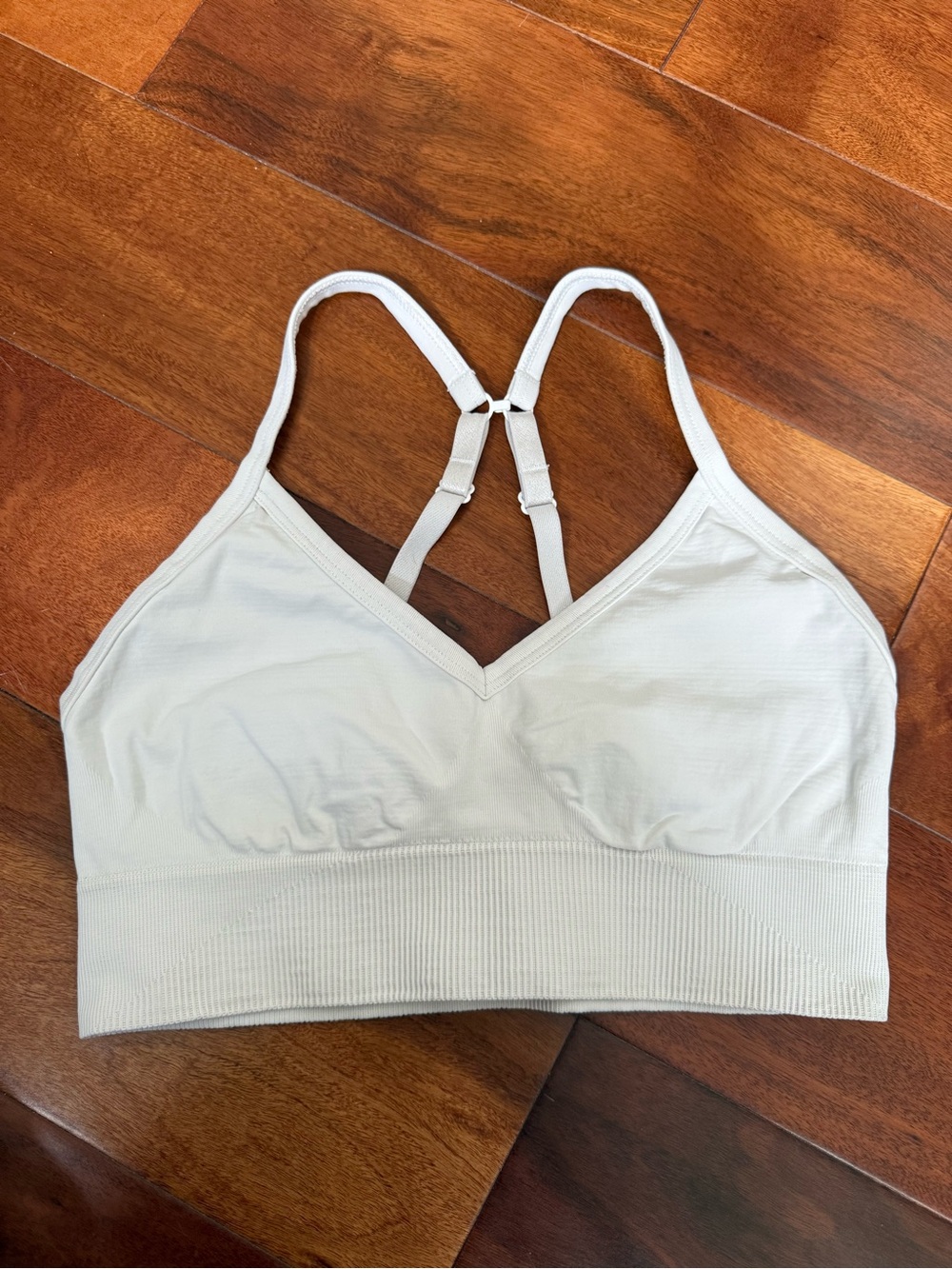 lululemon athletica white Adjustable-Strap Bralette size 6